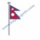 NEPAL GÖNDER BAYRAK 50x75 ( EBAT SEÇİNİZ )